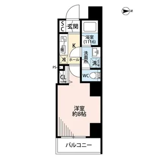 プレール・ドゥーク中野富士見町【10階】の間取り