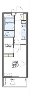 レオパレスよろづやII【4階】の間取り