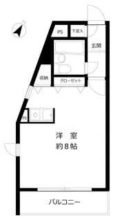 南平台サニーハイツ【4階】の間取り