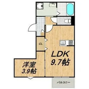LECOCON中村【1階】の間取り