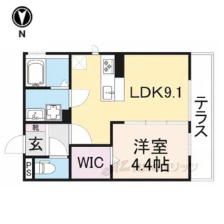 ええいろ【3階】の間取り