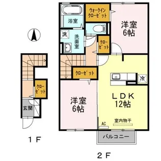 パーク・ビュー【2階】の間取り