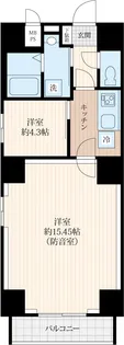 ラシクラスINFINA日本橋【4階】の間取り