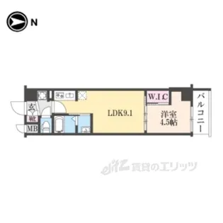 スワンズ京都東寺ガーデン【4階】の間取り