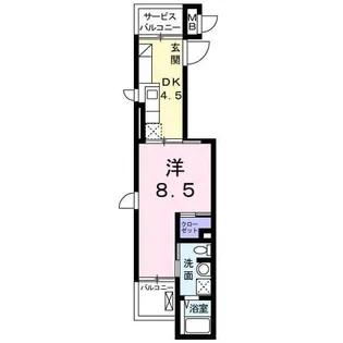 カーサ【4階】の間取り