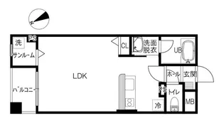Amanciel金沢駅前【5階】の間取り