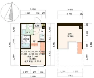 グレイスコート南小岩【2階】の間取り