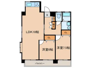 グレイスハウス【1階】の間取り