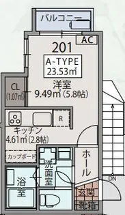 パルゼ経堂【2階】の間取り