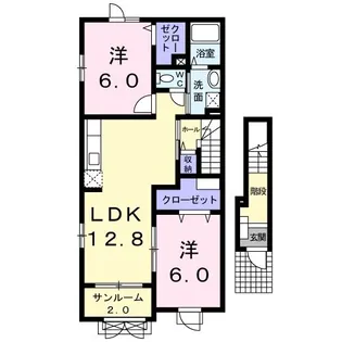 マーメイドA【2階】の間取り