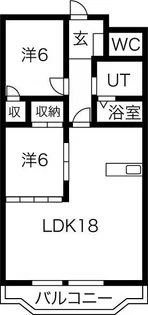 アーバンヒルズ長山【1階】の間取り