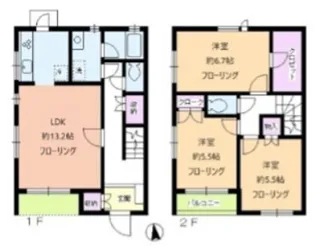 エクレール瀬田【1階】の間取り