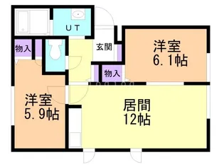 メゾンカルデア【1階】の間取り