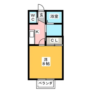 サニーコート横砂【1階】の間取り
