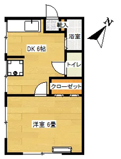 昭和アパート【2階】の間取り