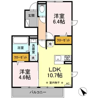 ルミエール【1階】の間取り