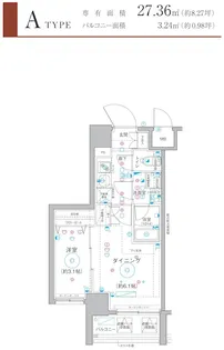 Le a横濱阪東橋参番館【10階】の間取り