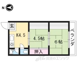 養稼公寓【2階】の間取り