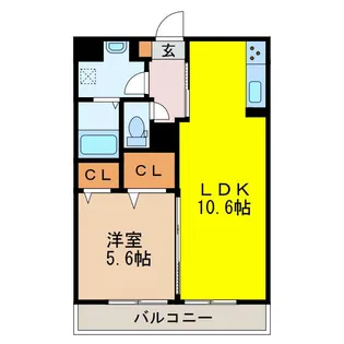 コンフォール元今泉【3階】の間取り