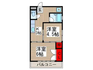 コ-ポ関根【4階】の間取り