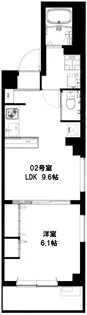 b’CASA横浜天王町【4階】の間取り