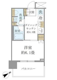 Brillia Tower 浜離宮【11階】の間取り