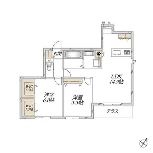 Eminence East【1階】の間取り