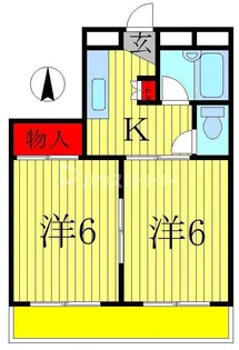 シャトウ日月【3階】の間取り
