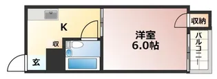 コーポラス寺町【5階】の間取り