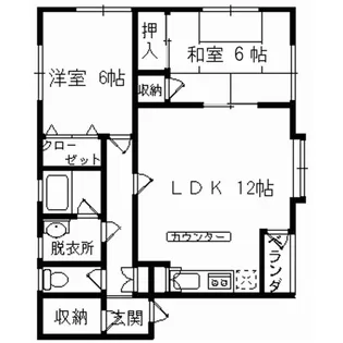 コーポナウ【1階】の間取り