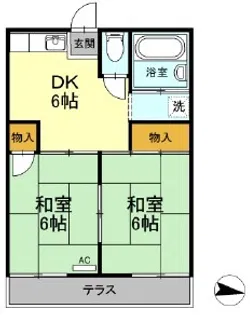 コーポ西原【1階】の間取り