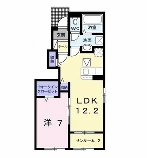 パラティ君津II【1階】の間取り