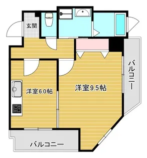 CITY SPIRE難波サウスタワー【5階】の間取り