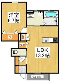ハーブス カモミール【1階】の間取り