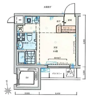 バージュアル横濱あざみ野【2階】の間取り