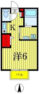ジュネス西新井I【1階】の間取り