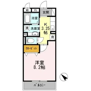 ヴィラドルチェ【2階】の間取り