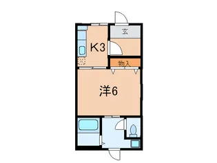 麻布アパート【1階】の間取り