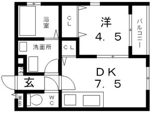 Sun Wood 英(はなぶさ)【2階】の間取り
