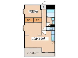 グリ-ンヴィラB【5階】の間取り