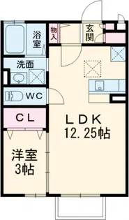 レセンテ紫峰ヶ丘 A【1階】の間取り
