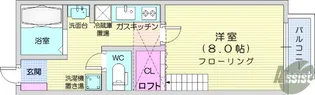 エトワール【1階】の間取り