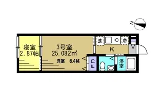 KT松戸六実【3階】の間取り
