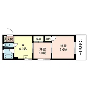 境南コーポ【3階】の間取り