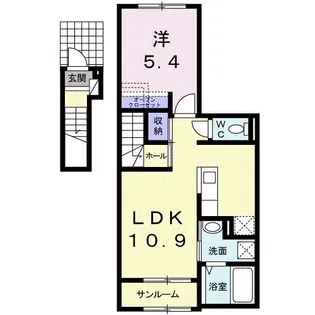 メゾン・メルヴェーユVI【2階】の間取り