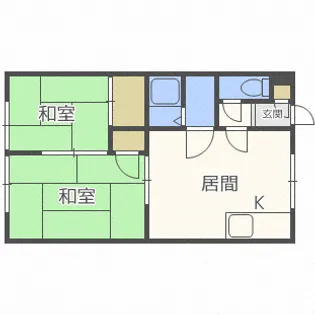 コーポ本間【1階】の間取り