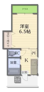 グリーンハイツ花咲【1階】の間取り