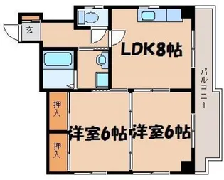 アーバンうえの第一ビル【4階】の間取り