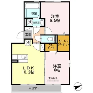 さくらそう世安1号館【3階】の間取り