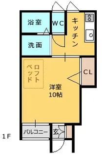 プレディール【1階】の間取り